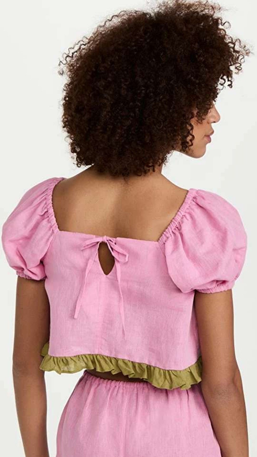 Sleepwear * | Coupon Dora Larsen Thea Crop Top Medium Pink