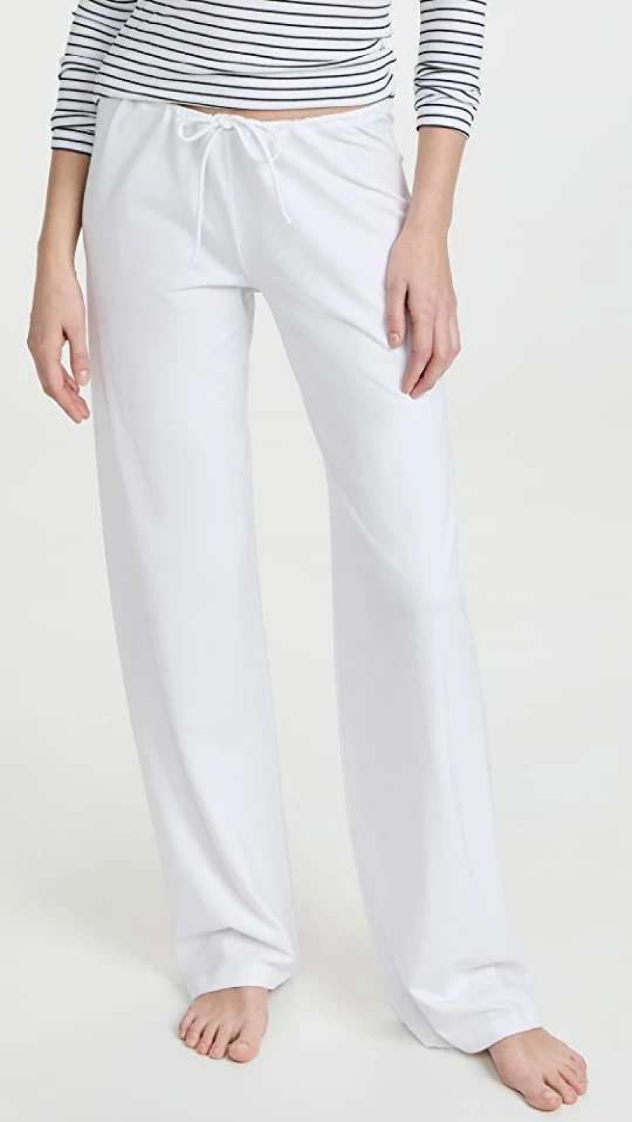 Sleepwear * | Buy La Perla Souple Lounge Pants Bianco