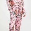 Sleepwear * | New Karen Mabon Tiger Blossom Pajama Set Orange