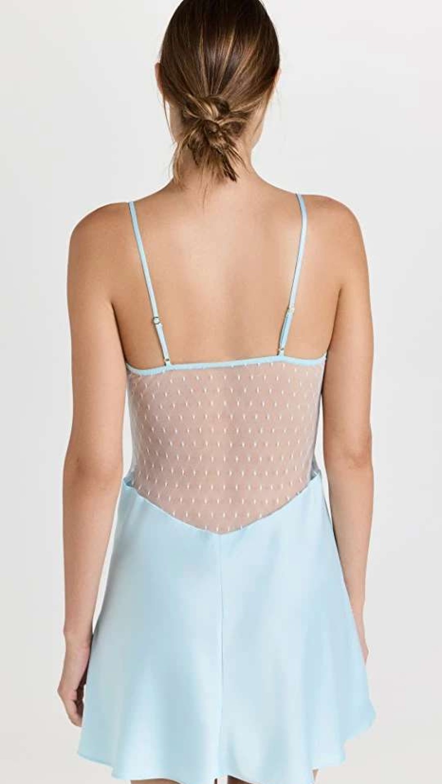 Sleepwear * | Buy Flora Nikrooz Showstopper Chemise Light Blue