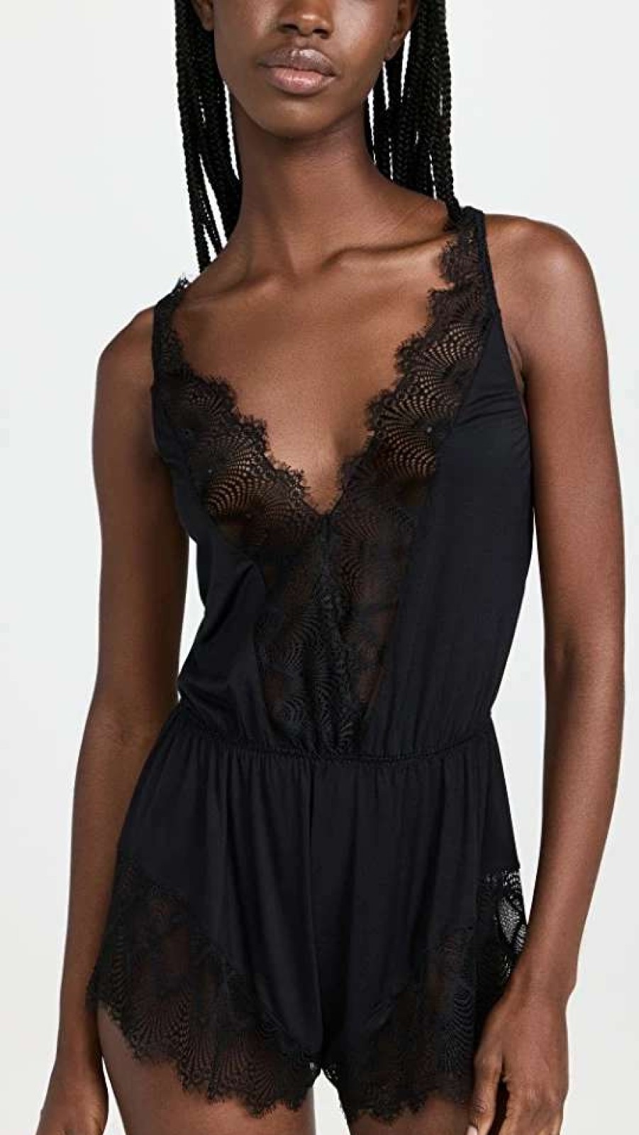 Sleepwear * | Best Reviews Of Cosabella Allure Sleep Teddy Black