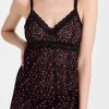 Sleepwear * | Cheap Hanky Panky Cross Dyed Leopard Chemise Black/Tulip Pink