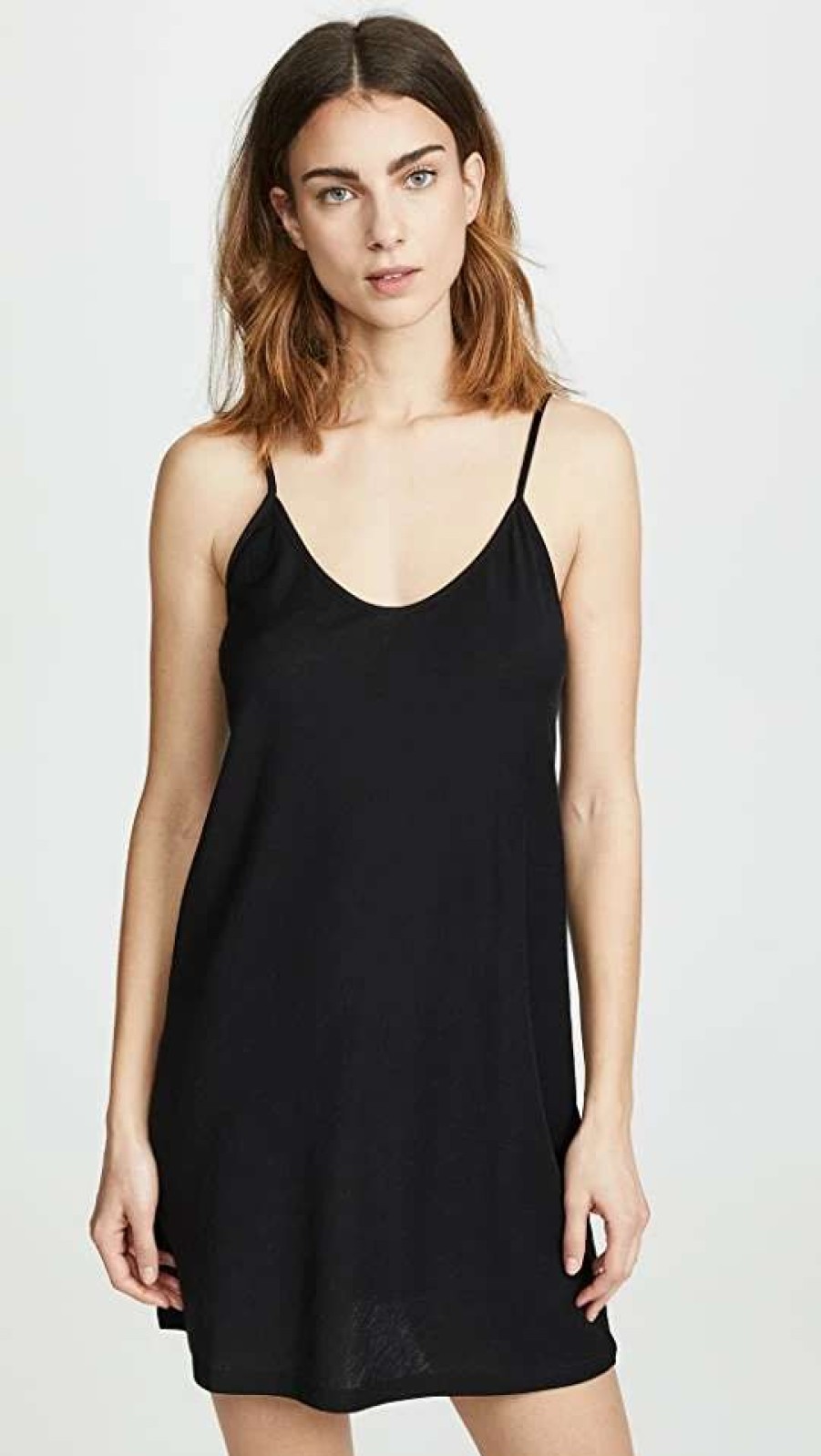 Sleepwear * | Best Sale Skin Sexy Slip Black