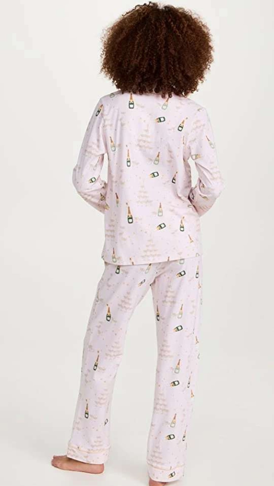 Sleepwear * | Top 10 Bedhead Pjs Champagne Tower Long Sleeve Classic Pj Set