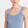 Sleepwear * | Best Sale Skin Aurora Crop Tank Stonewash/Atlantic