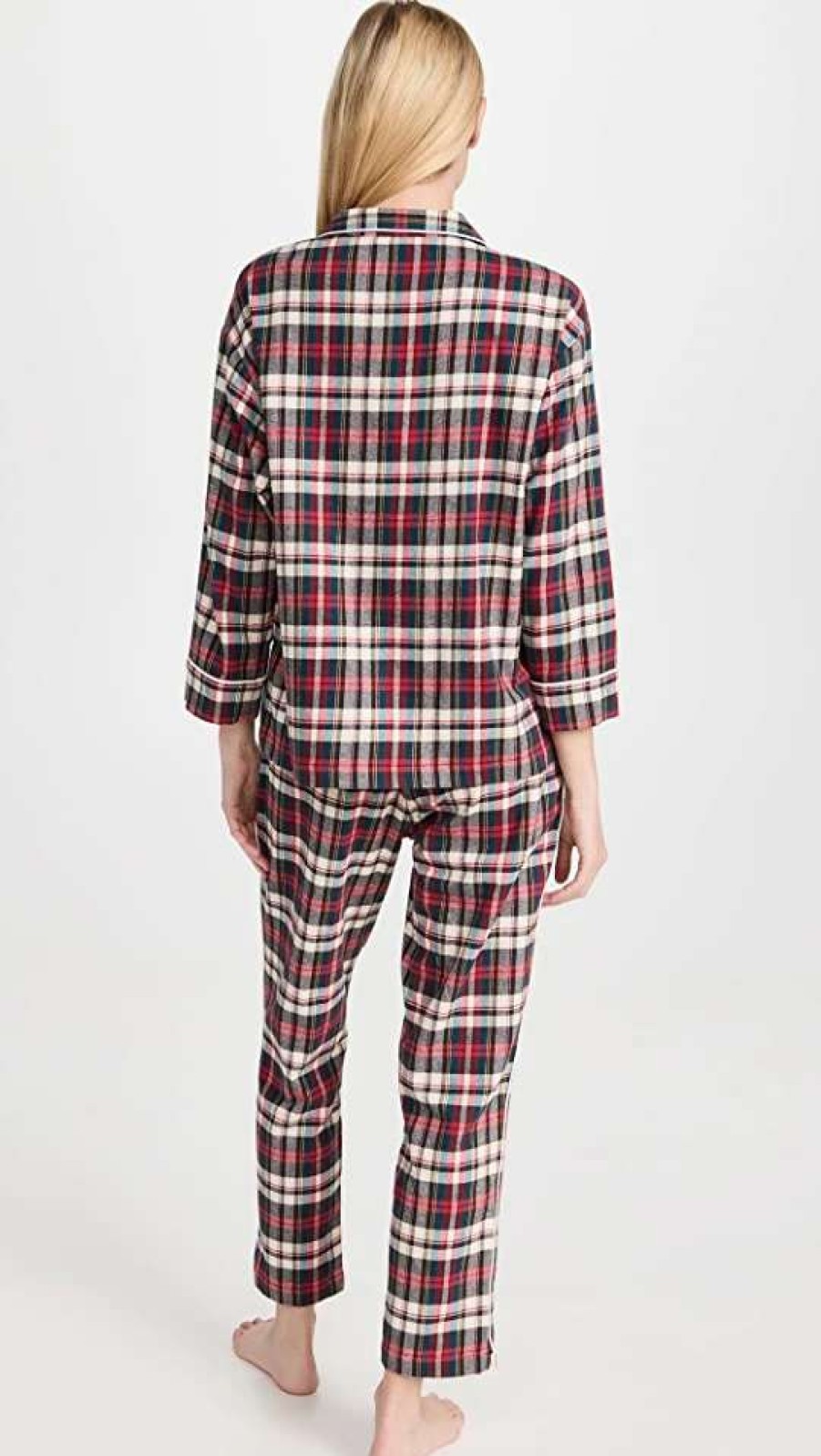 Sleepwear * | Best Reviews Of Sleepy Jones Marina Flannel Pajama Set Multi