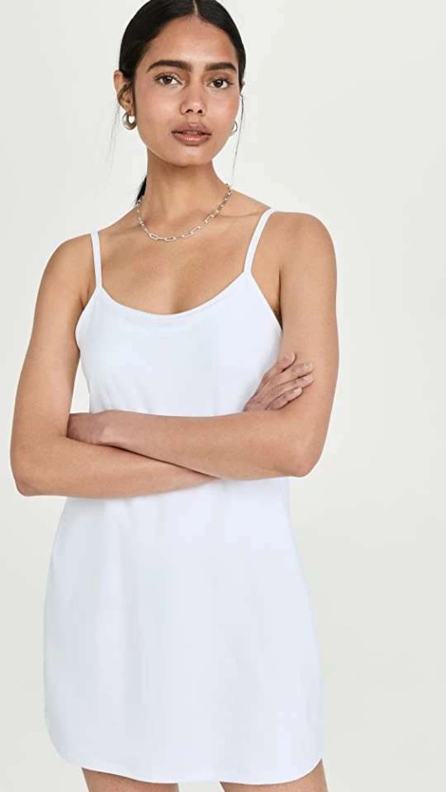 Dresses & Jumpsuits * | Outlet Beyond Yoga Spacedye Essentials Dress Cloud White