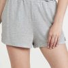 Sleepwear * | Top 10 Calvin Klein Underwear Pure Rib Sleep Shorts Snow Heather060