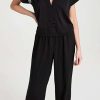 Sleepwear * | Deals Bluebella Richmond Long Pyjama Set Black