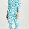 Sleepwear * | Best Sale Bedhead Pjs Crew Pullover Jogger Pj Set Happy Llamakkah