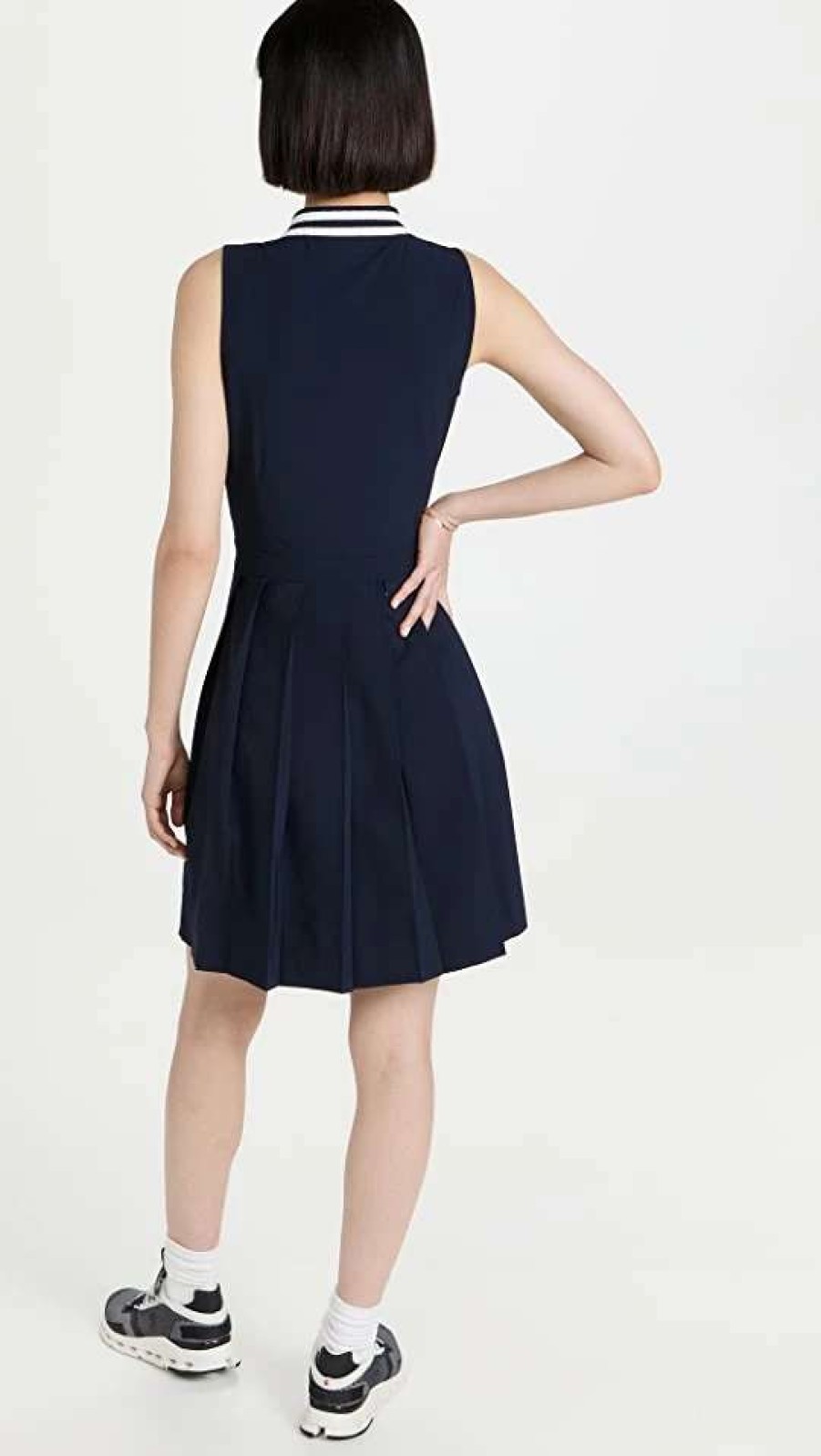 Dresses & Jumpsuits * | Coupon Tory Sport Performace Pleated Golf Dress Tory Navy