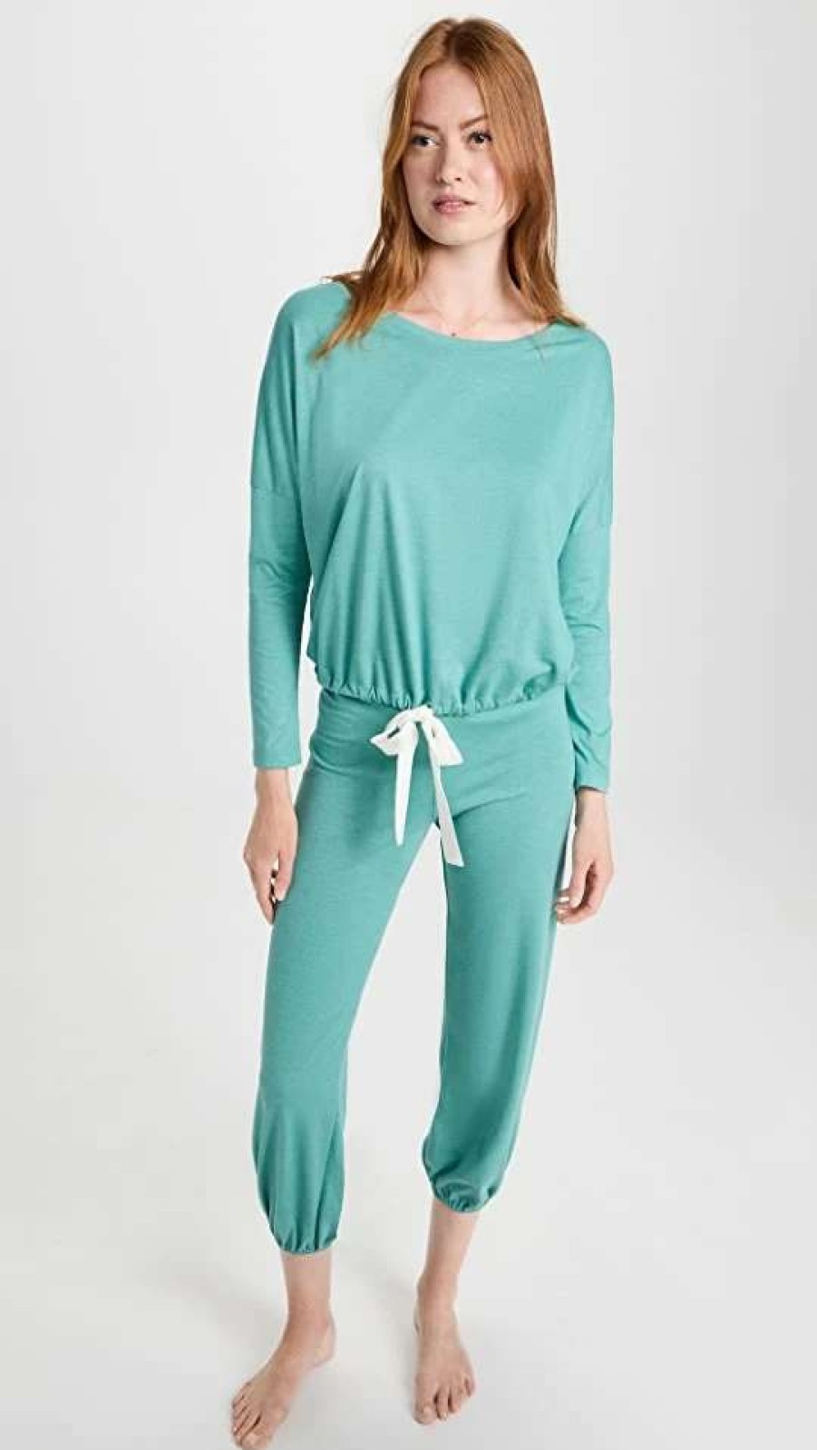 Sleepwear * | Buy Eberjey Heather Slouchy Top Ocean Bay