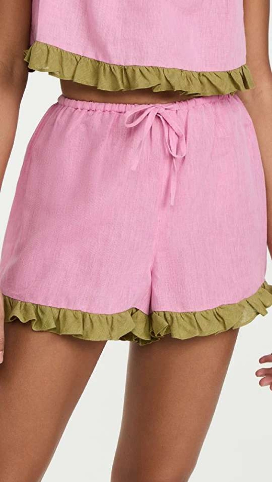 Sleepwear * | Cheapest Dora Larsen Thea Shorts Medium Pink