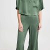 Sleepwear * | Discount Lunya Washable Silk High Rise Pant Set Drowsy Olive