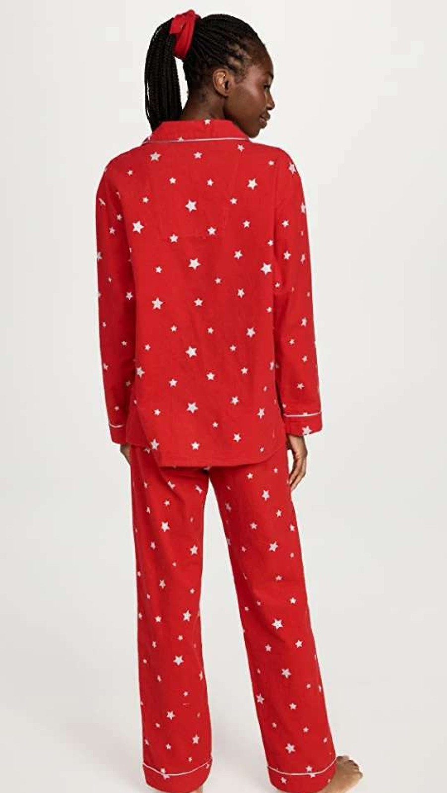 Sleepwear * | Cheap Pj Salvage Wish Upon A Star Flannel Pj Set Red