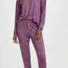 Sleepwear * | Best Pirce Emerson Road Long Sleeve Pullover Jogger Pj Set Grape Jam