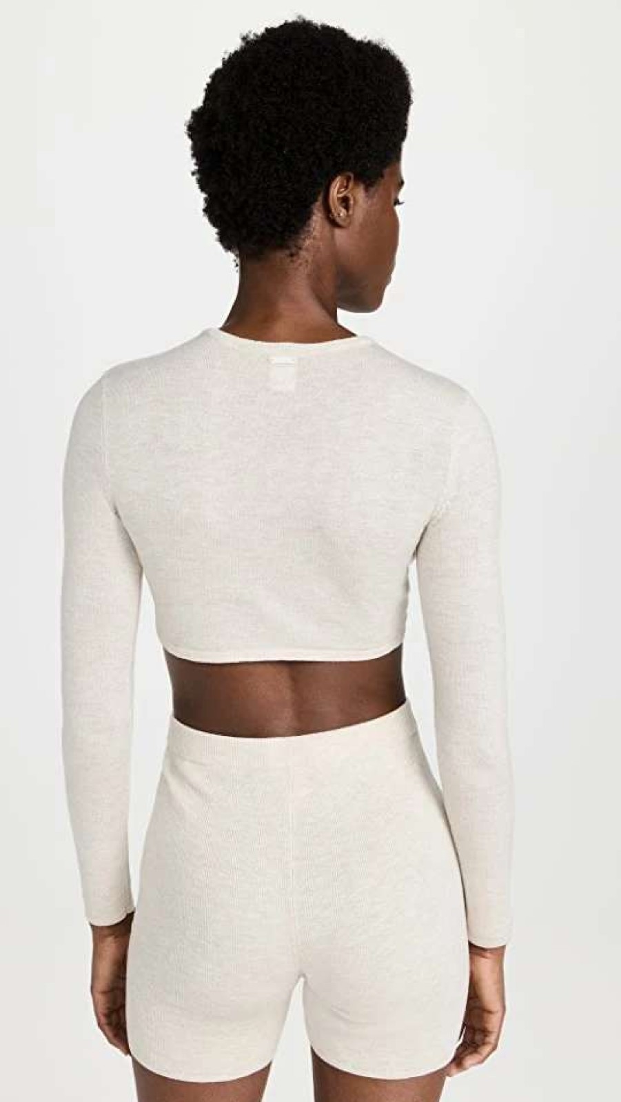 Sleepwear * | Top 10 Calvin Klein Underwear Lounge Crew Neck Sweater Oatmeal Heather280