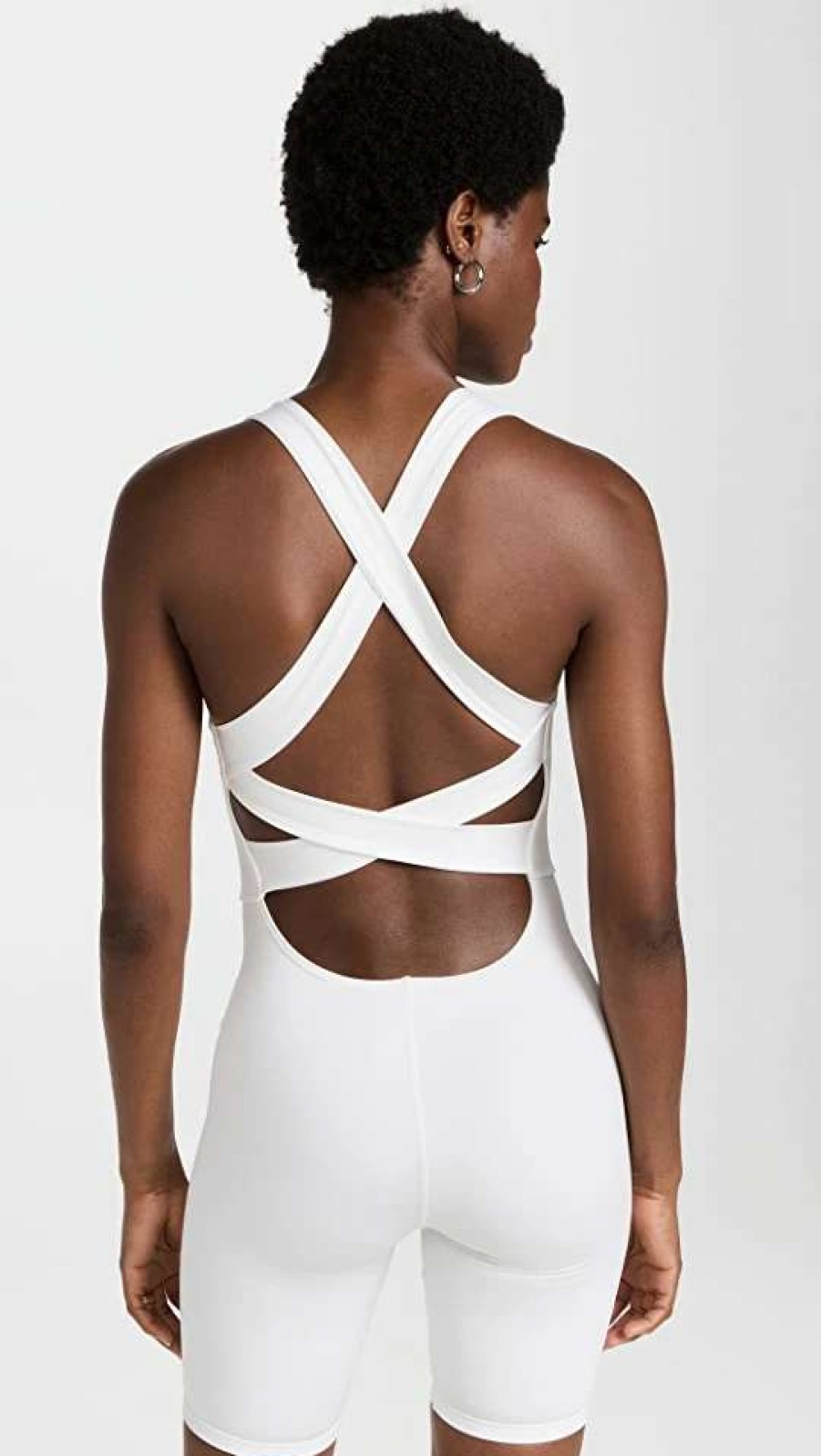 Dresses & Jumpsuits * | Buy Heros The Short Unitard White