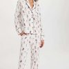 Sleepwear * | Hot Sale Z Supply Lounge Sleep All Day Pup Pj Set Vanilla Ice