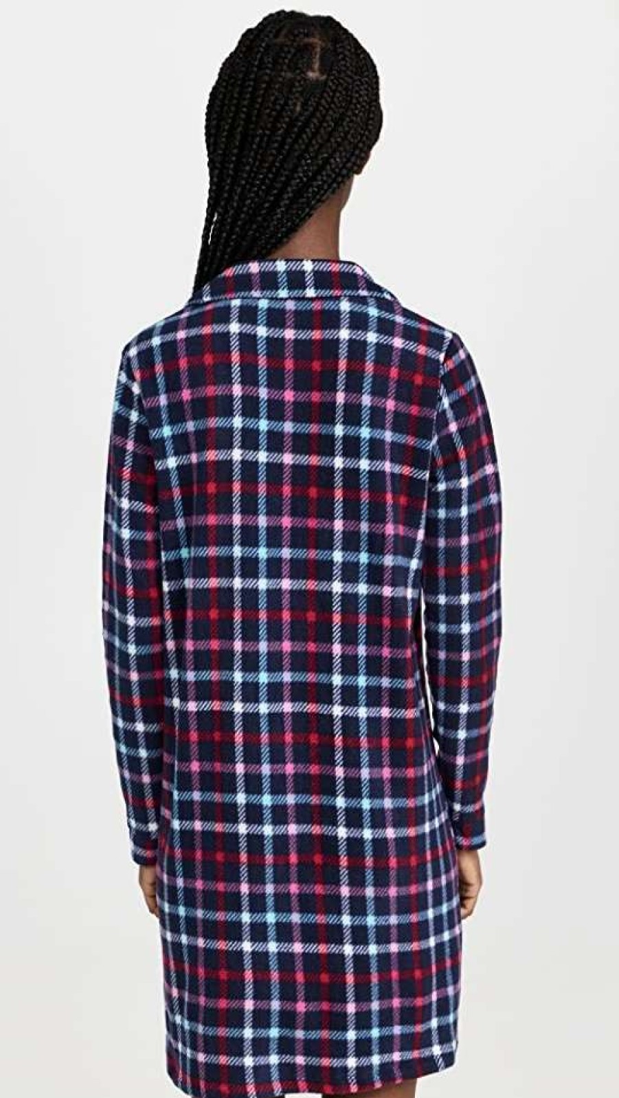 Sleepwear * | Brand New Emerson Road Boyfriend Button Up Sleep Shirt Flair Fest Plaid