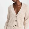 Sleepwear * | Discount Eberjey The Cropped Cardigan Oat