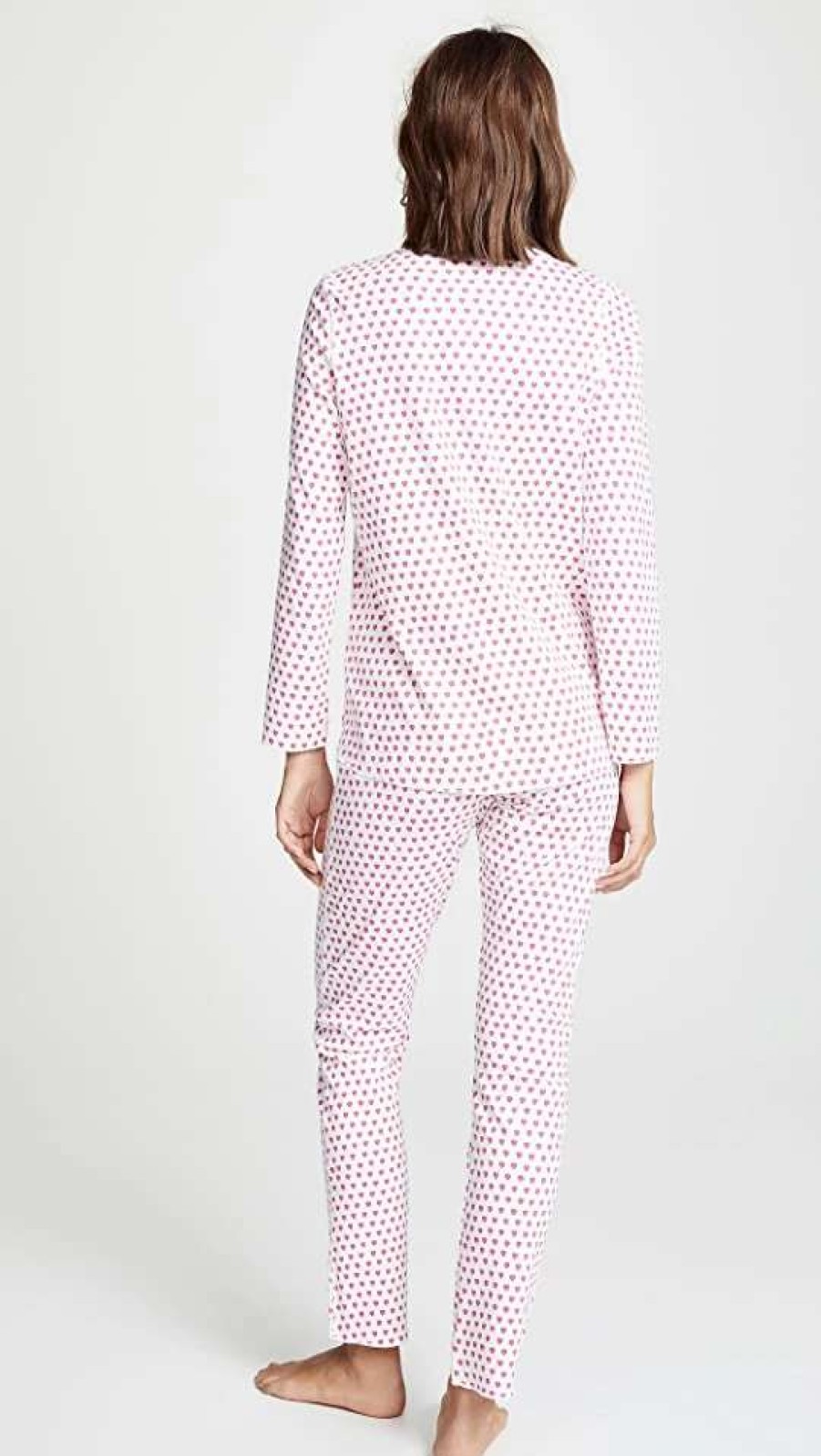 Sleepwear * | Best Sale Roller Rabbit Hearts Pj Set Pink