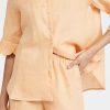 Sleepwear * | Top 10 Sleeper Linen Lounge Suit In Coral