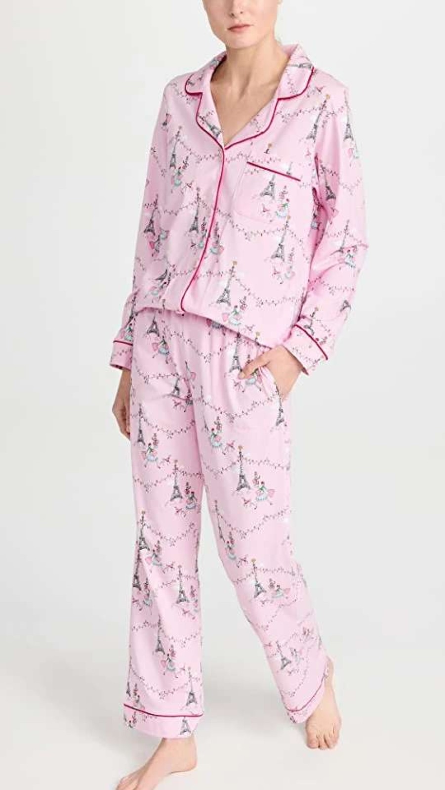 Sleepwear * | New Bedhead Pjs Christmas In Paris Long Pj Set