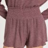 Sleepwear * | Best Sale Z Supply Lounge Dawn Rib Smocked Shorts Fig