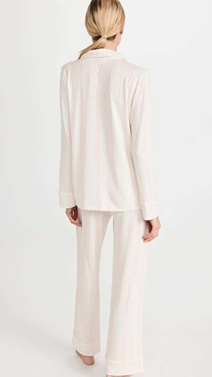 Sleepwear * | Budget Splendid Pillowsoft Notch Pj Set Multi Stripe