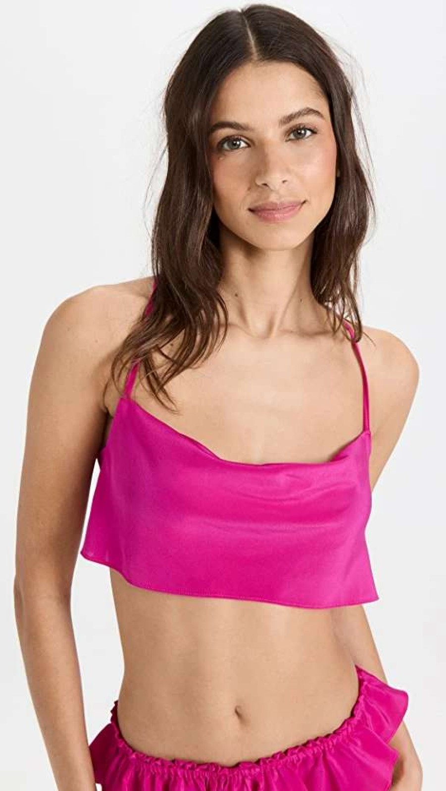 Sleepwear * | New Suzy Black Tab Cami Pink