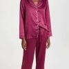 Sleepwear * | Cheapest Flora Nikrooz Kamie Pajama Set Burgundy