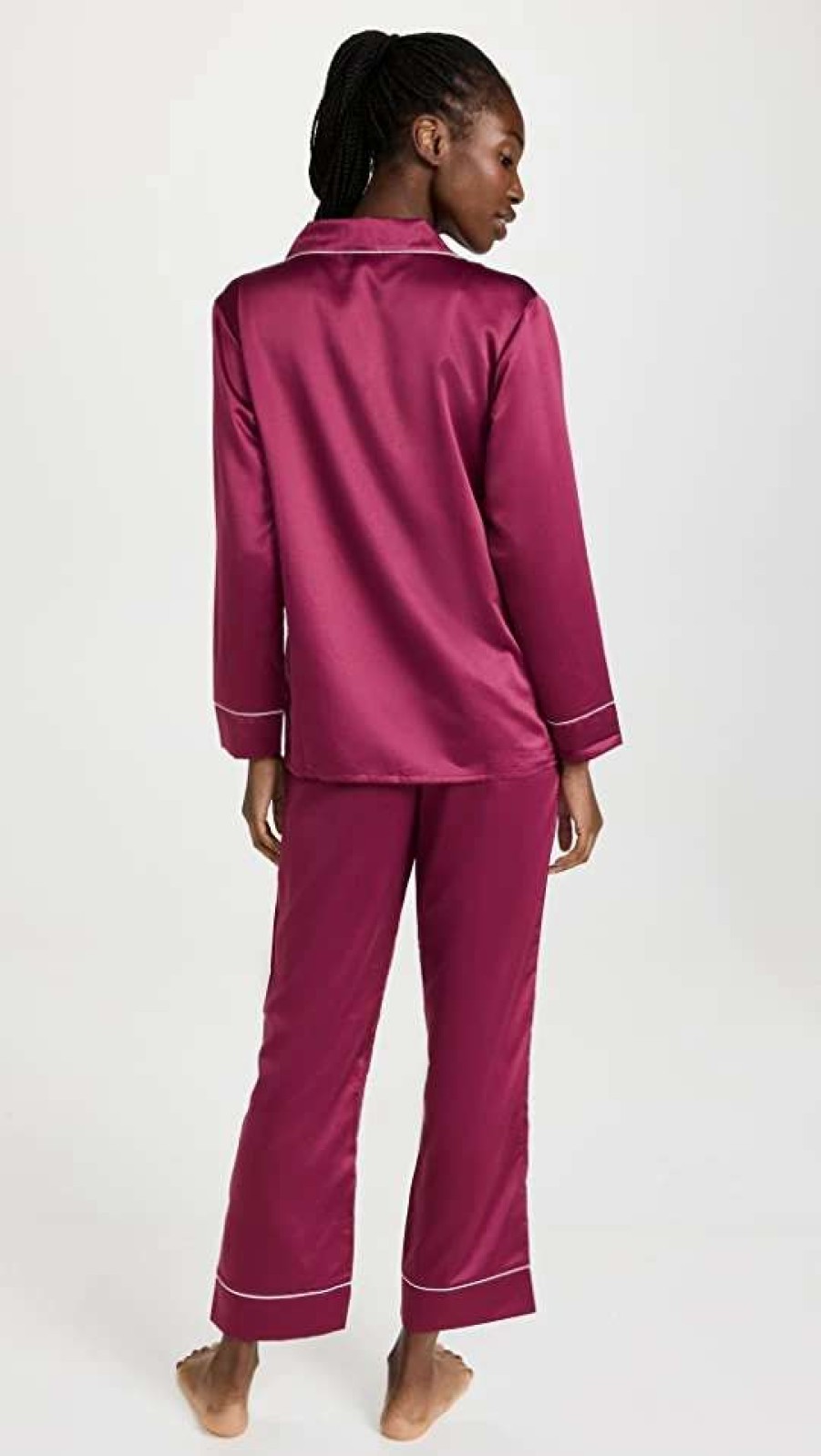 Sleepwear * | Cheapest Flora Nikrooz Kamie Pajama Set Burgundy