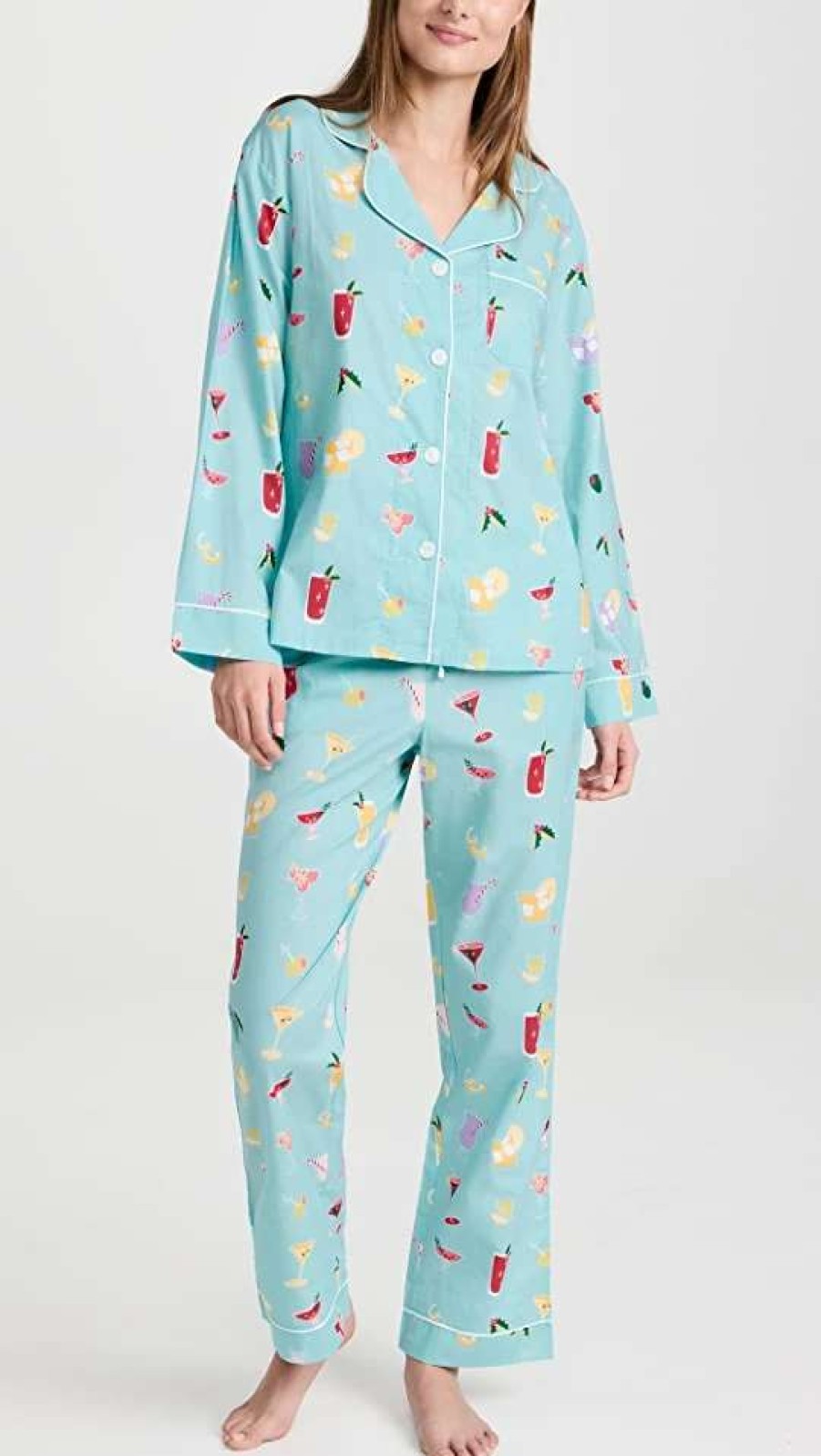 Sleepwear * | Best Sale Bedhead Pjs Festive Drinks Classic Pj Set