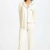 Sleepwear * | Buy Eberjey Gisele Pj Set Ivory/Navy