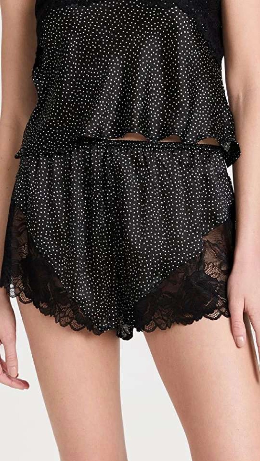 Sleepwear * | Best Sale Free People All Dressed Up Shorts Black Combo