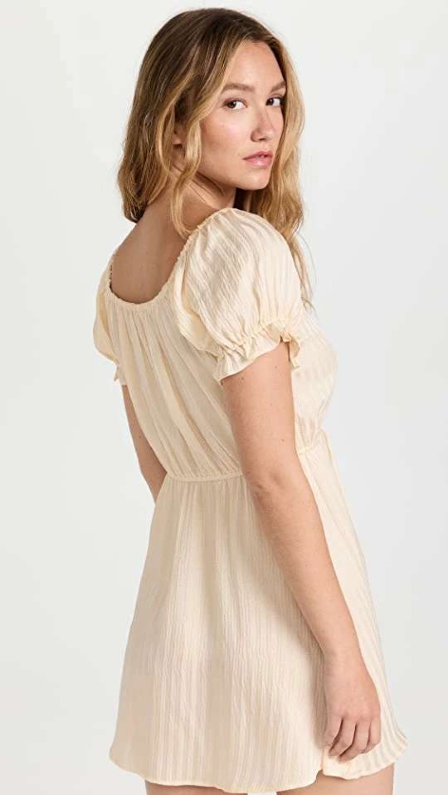 Sleepwear * | Promo Morgan Lane Ava Dress Sandy White