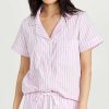 Sleepwear * | Coupon Bedhead Pjs Classic Stripe Pajama Set Pink Stripe