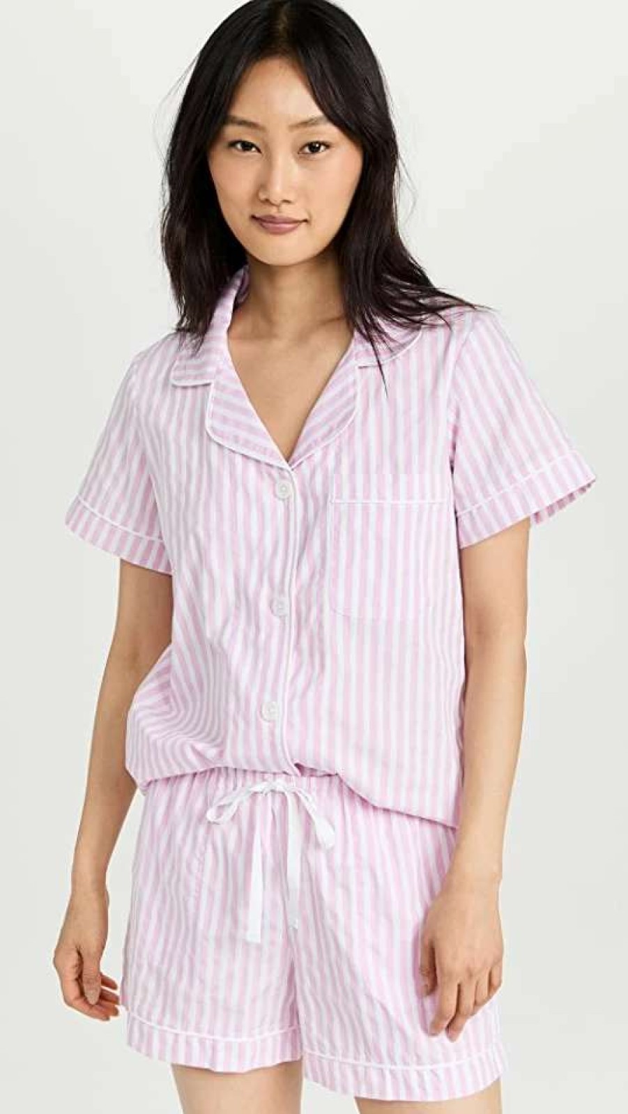 Sleepwear * | Coupon Bedhead Pjs Classic Stripe Pajama Set Pink Stripe