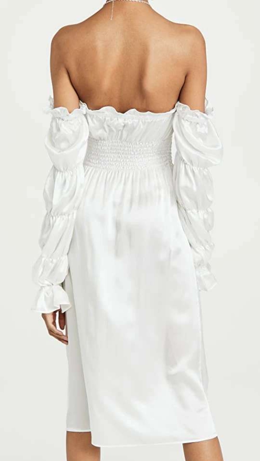 Sleepwear * | Flash Sale Sleeper Michelin Silk Dress White