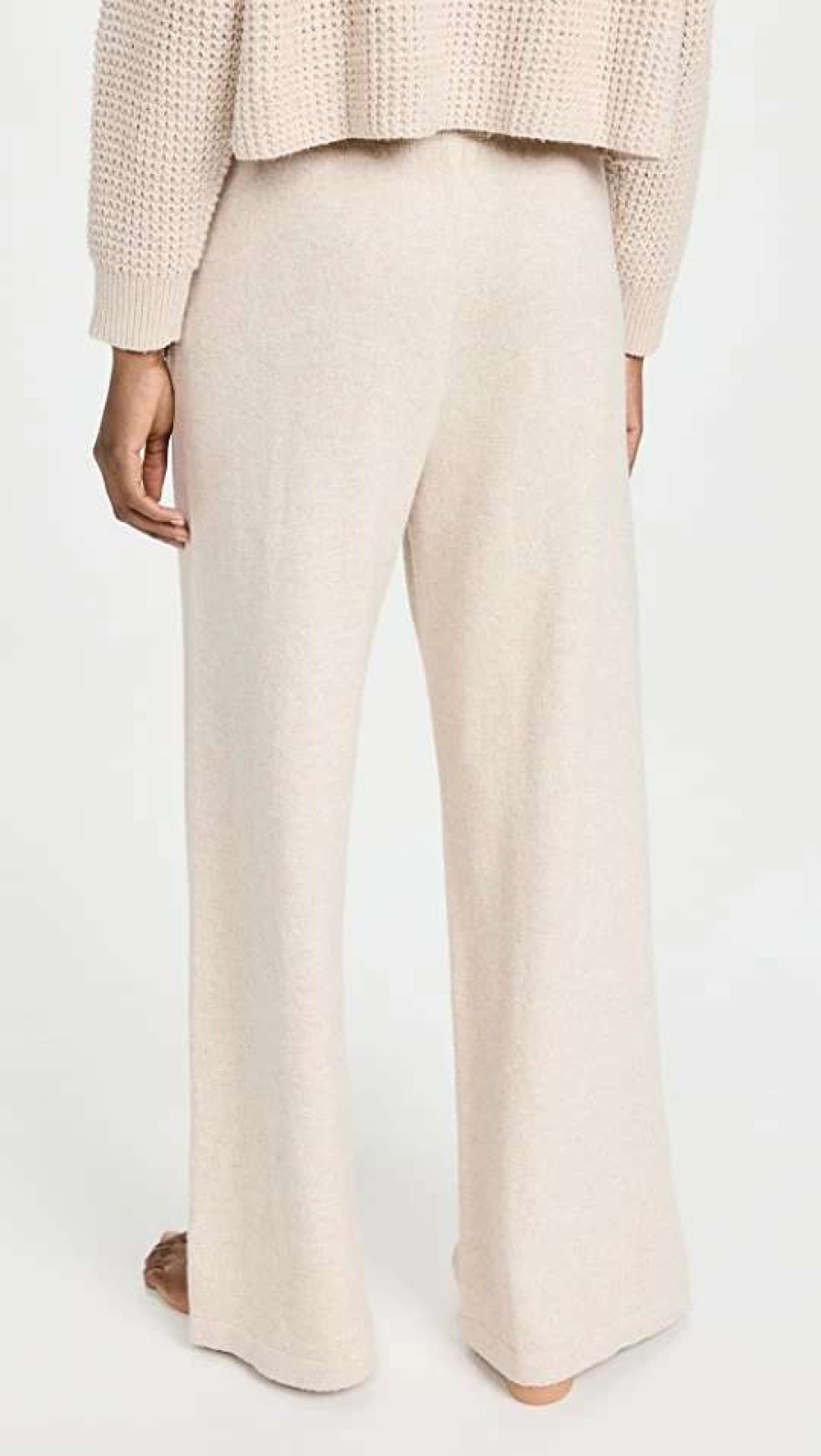 Sleepwear * | Top 10 Eberjey Recycled Sweater Pants Oat