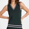 Dresses & Jumpsuits * | Best Sale Tory Sport Performance V Neck Tennis Dress Conifer