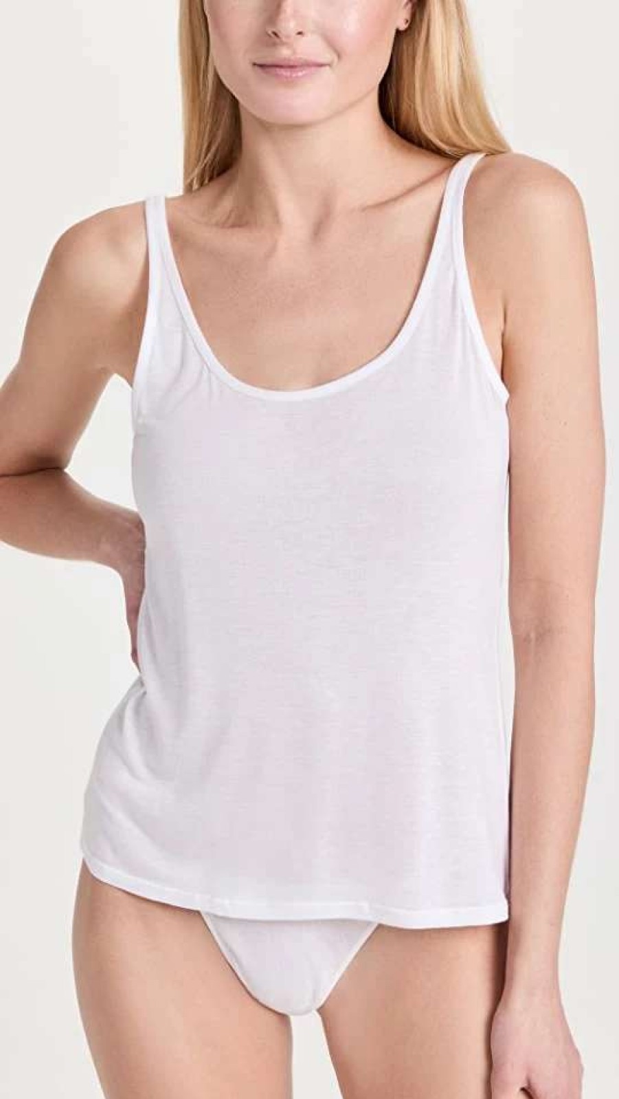 Sleepwear * | Cheap Kiki De Montparnasse Intime Kate Tank White