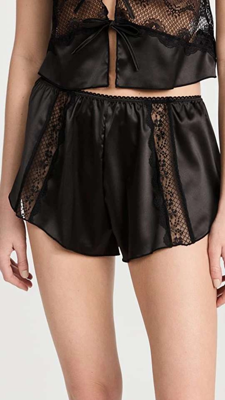 Sleepwear * | Buy Kat The Label Lucille Short Black