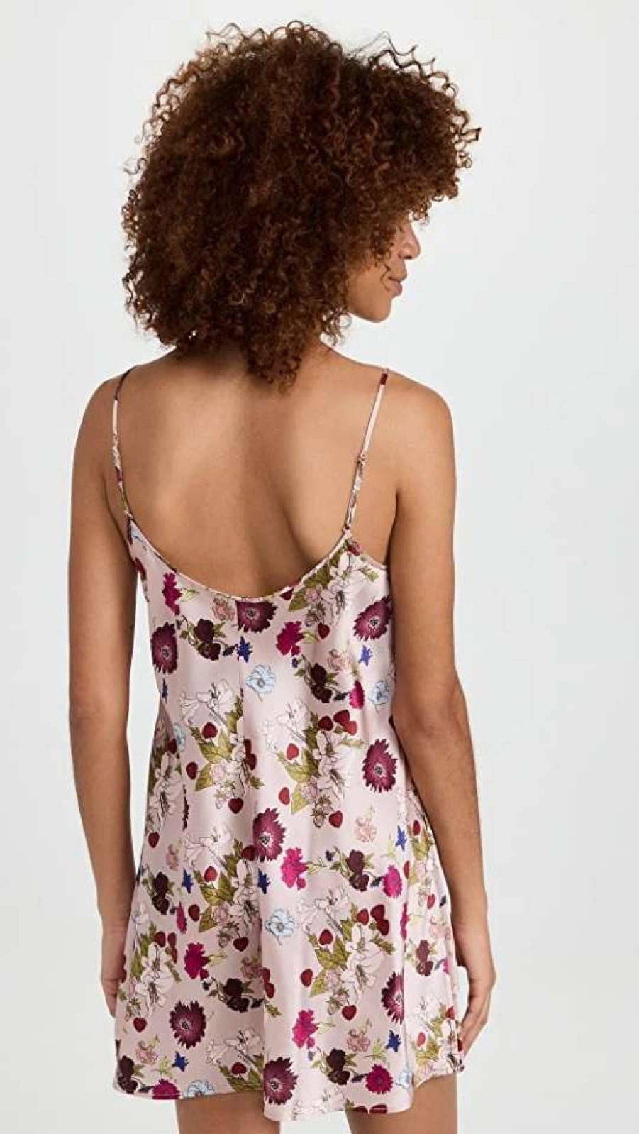 Sleepwear * | New La Perla Short Slip Dress Amore Floreale