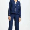 Sleepwear * | Buy Eberjey Gisele Pj Set Navy/Ivory