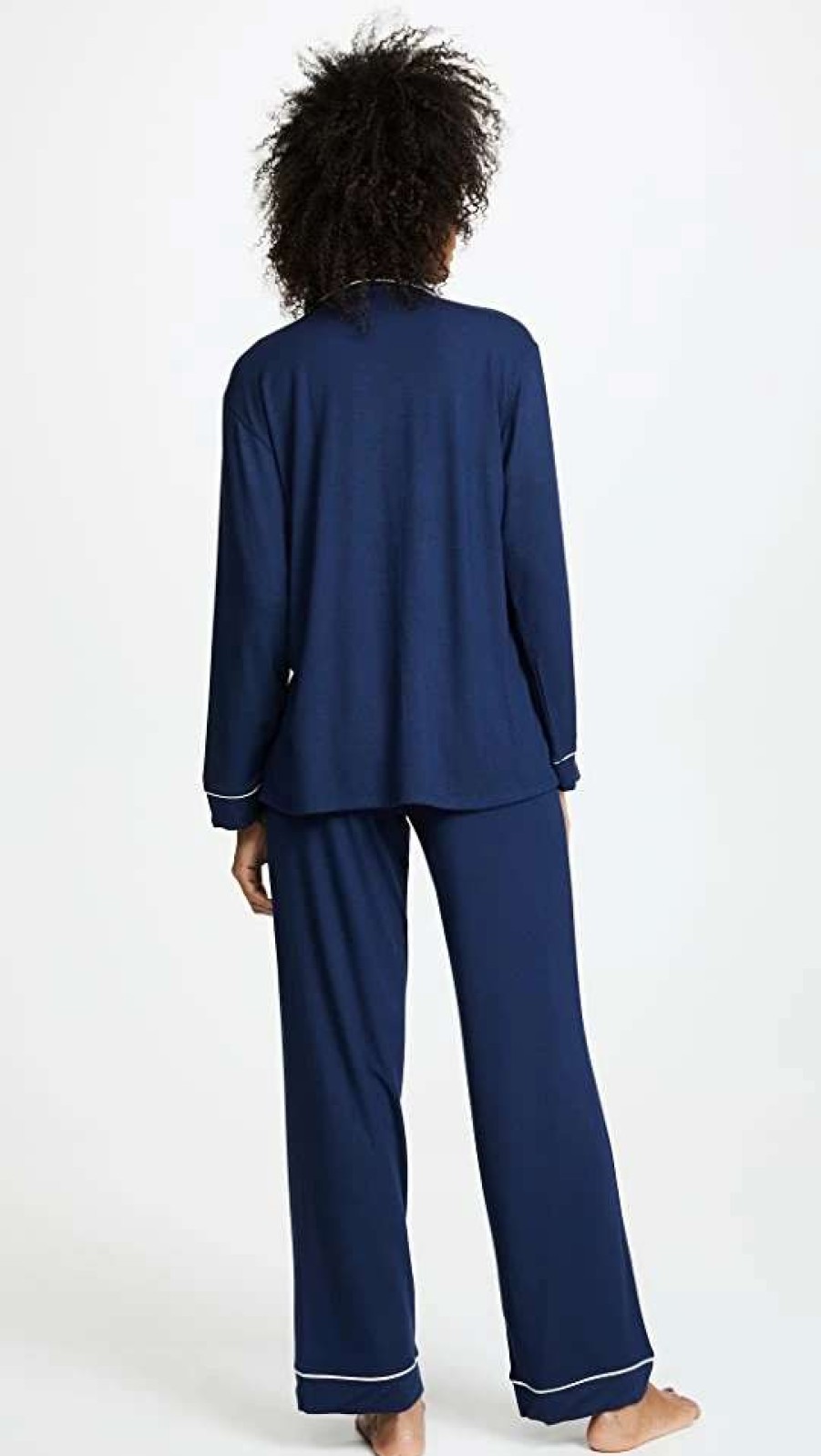 Sleepwear * | Buy Eberjey Gisele Pj Set Navy/Ivory