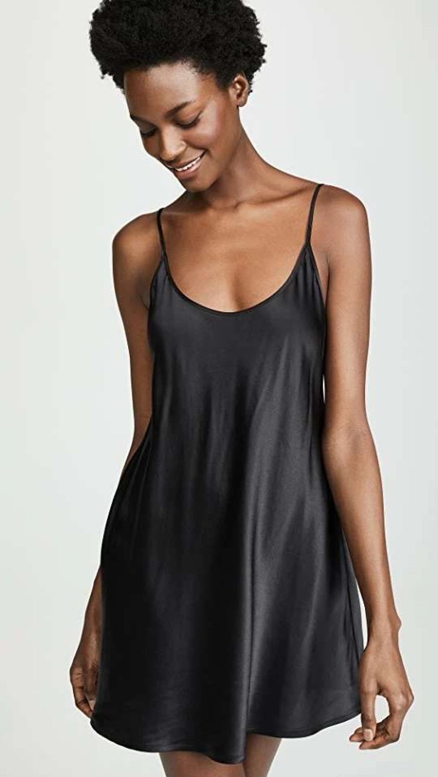 Sleepwear * | Best Reviews Of La Perla Silk Chemise Black