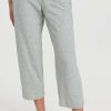 Sleepwear * | Brand New Skin Carlyn Crop Pants Heather Grey