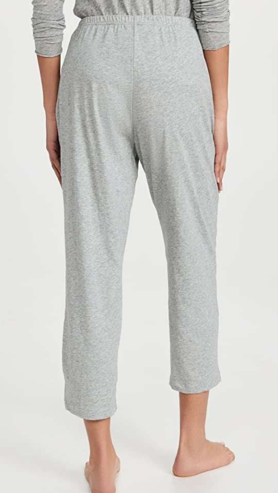 Sleepwear * | Brand New Skin Carlyn Crop Pants Heather Grey